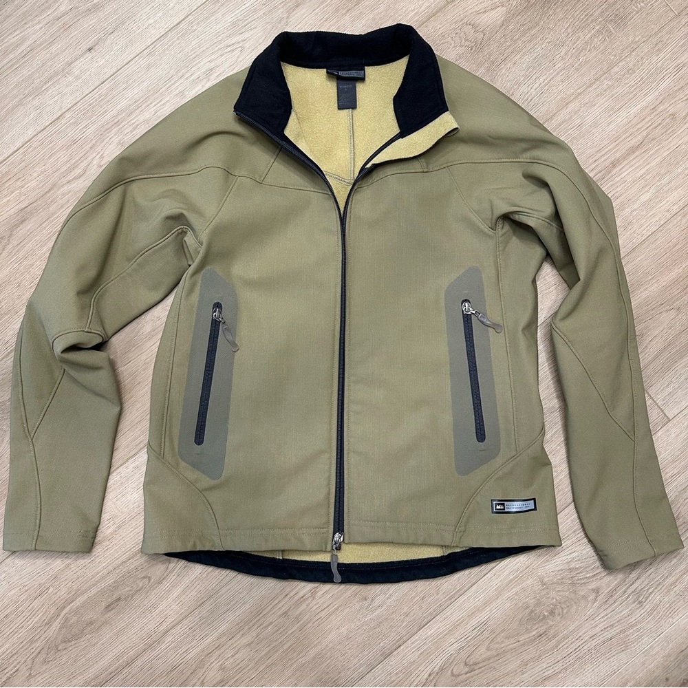 REI Women’s Tan Zip-up Jacket size M